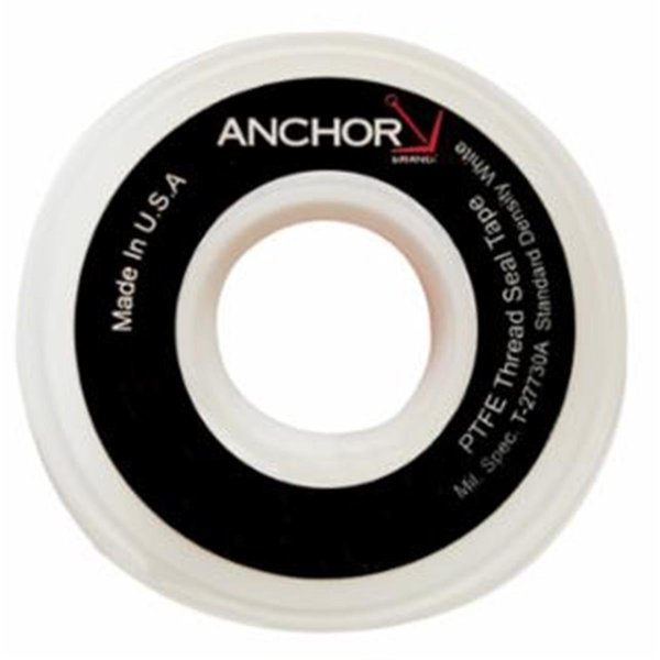 Anchor 102-1-2X520PTFE-YEL 0.5 x 520 in. Gas Line Thread Sealant Tapes Yellow 102-1/2X520PTFE-YEL